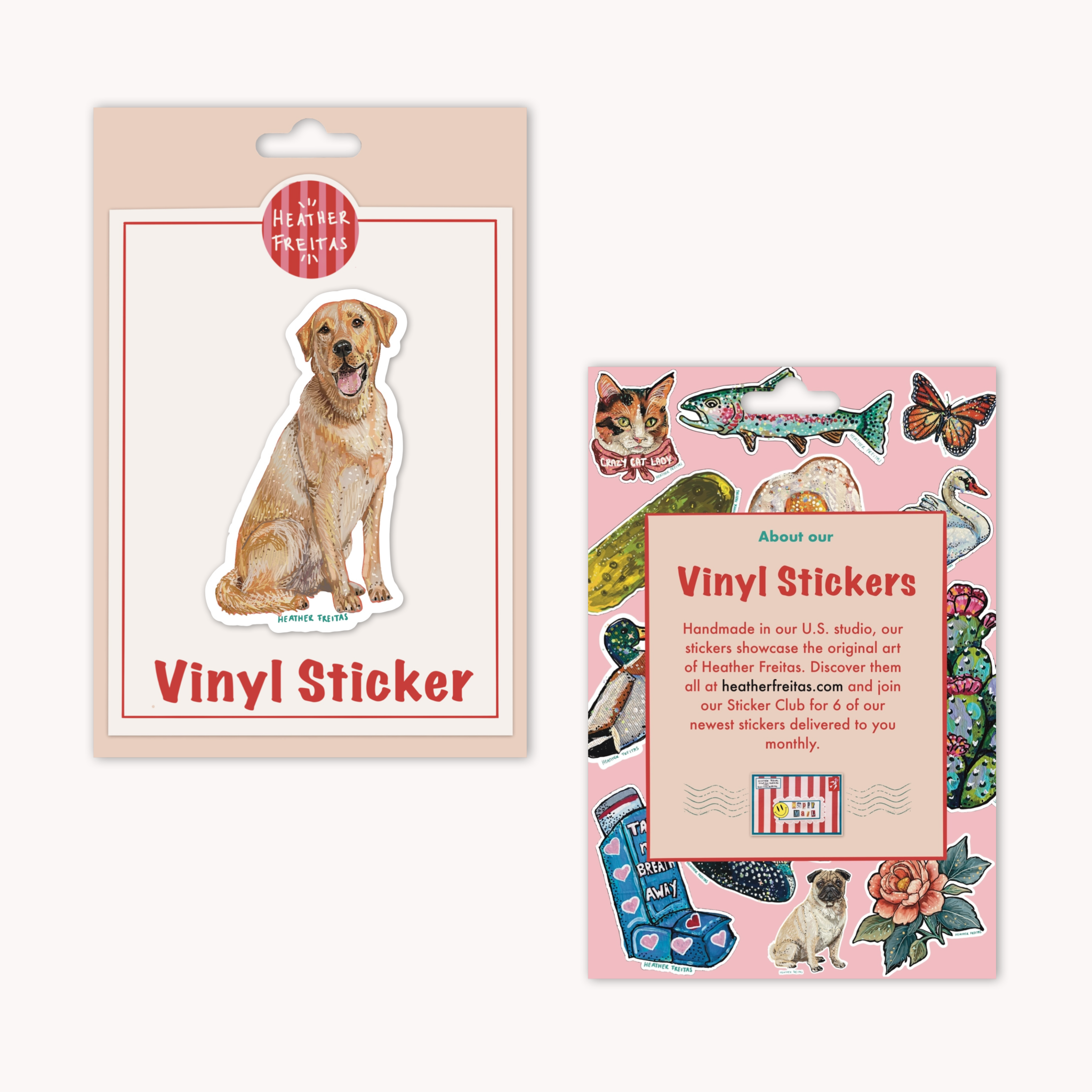 Yellow Labrador Sticker