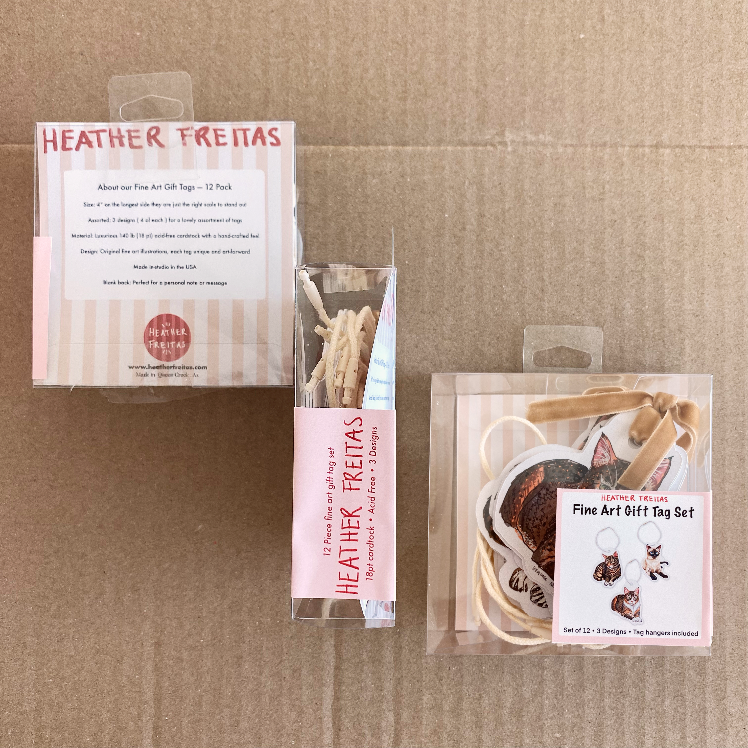 Cats Fine Art Gift Tags ( 12 pack )