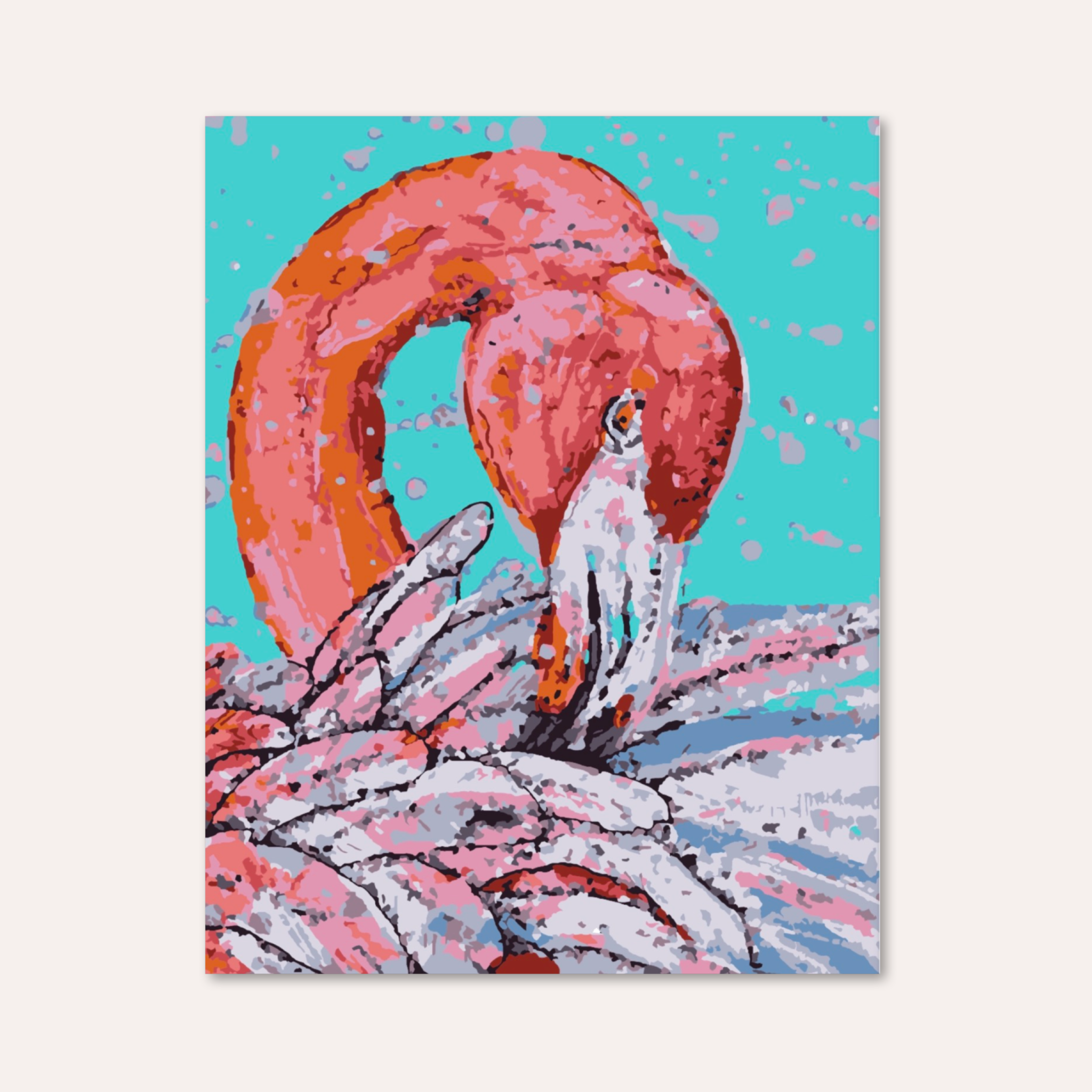 Garnet Flamingo - Paint by Numbers Kit