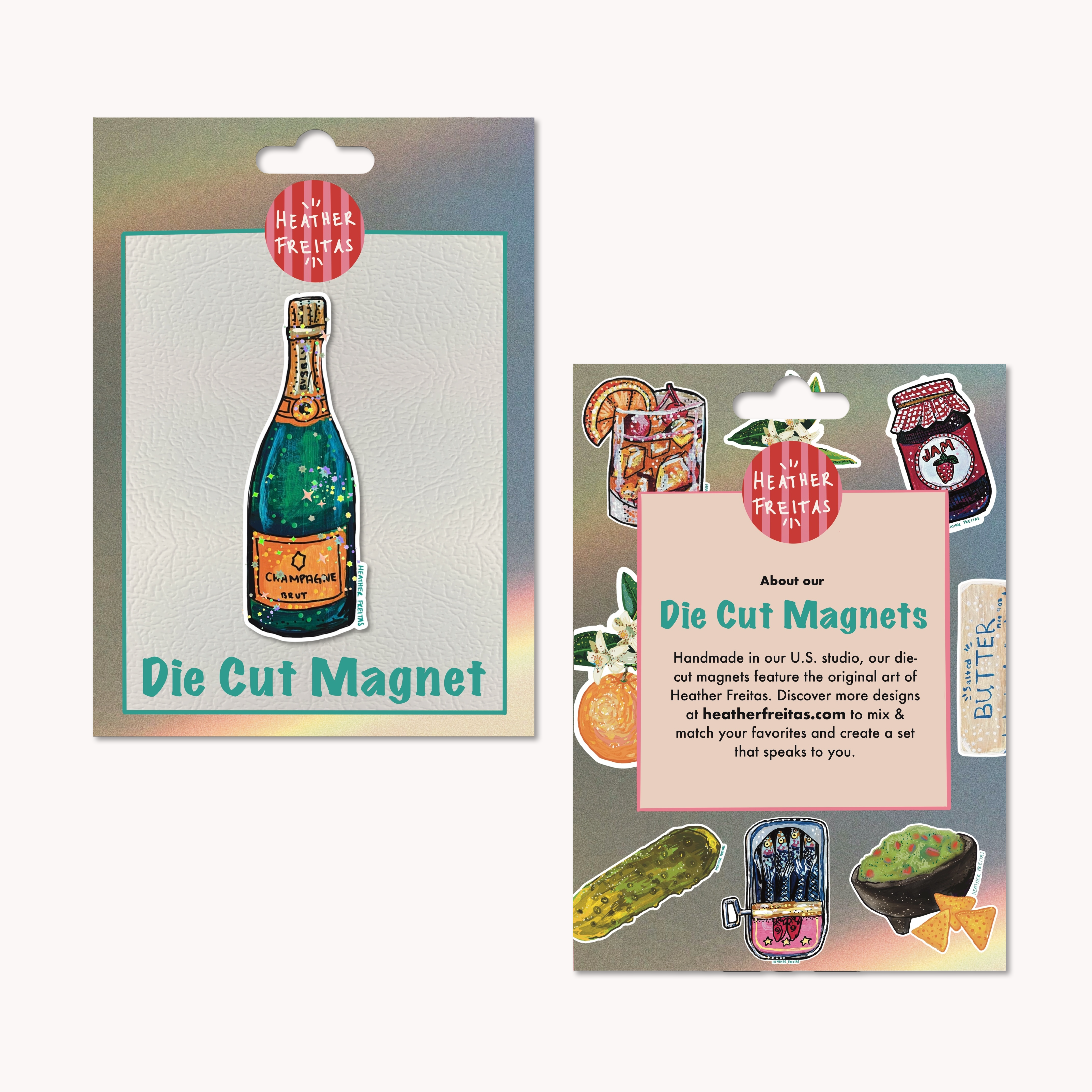 Champagne Magnet ( Die-Cut )
