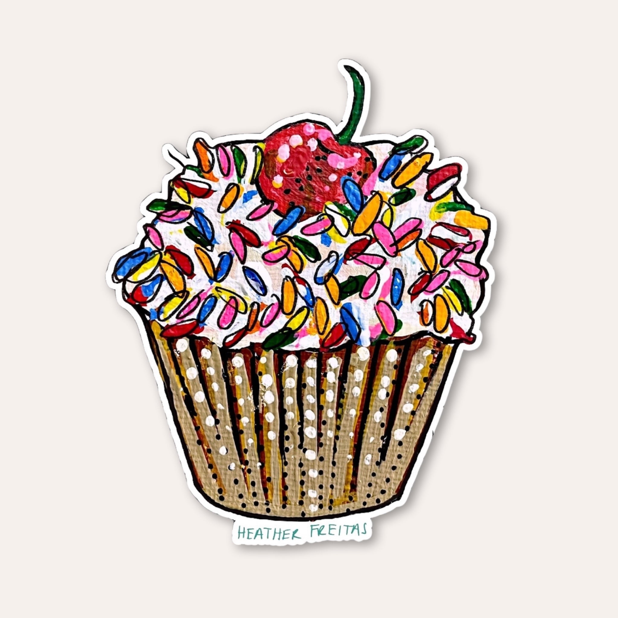 Cupcake Sticker