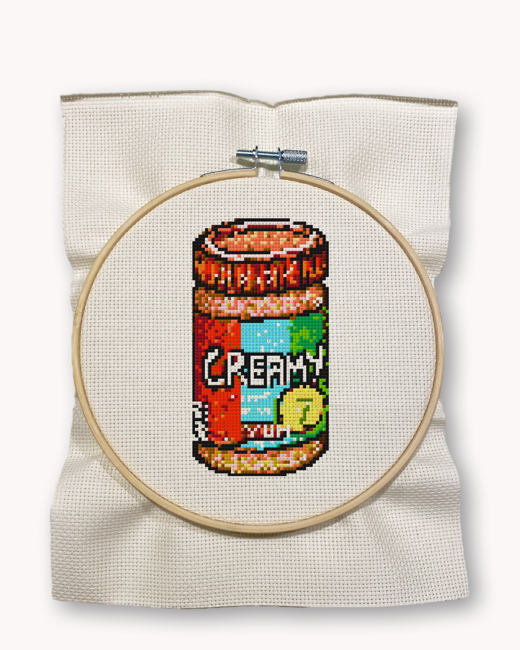 Peanut Butter Cross Stitch Kit ( LG 5 inch )