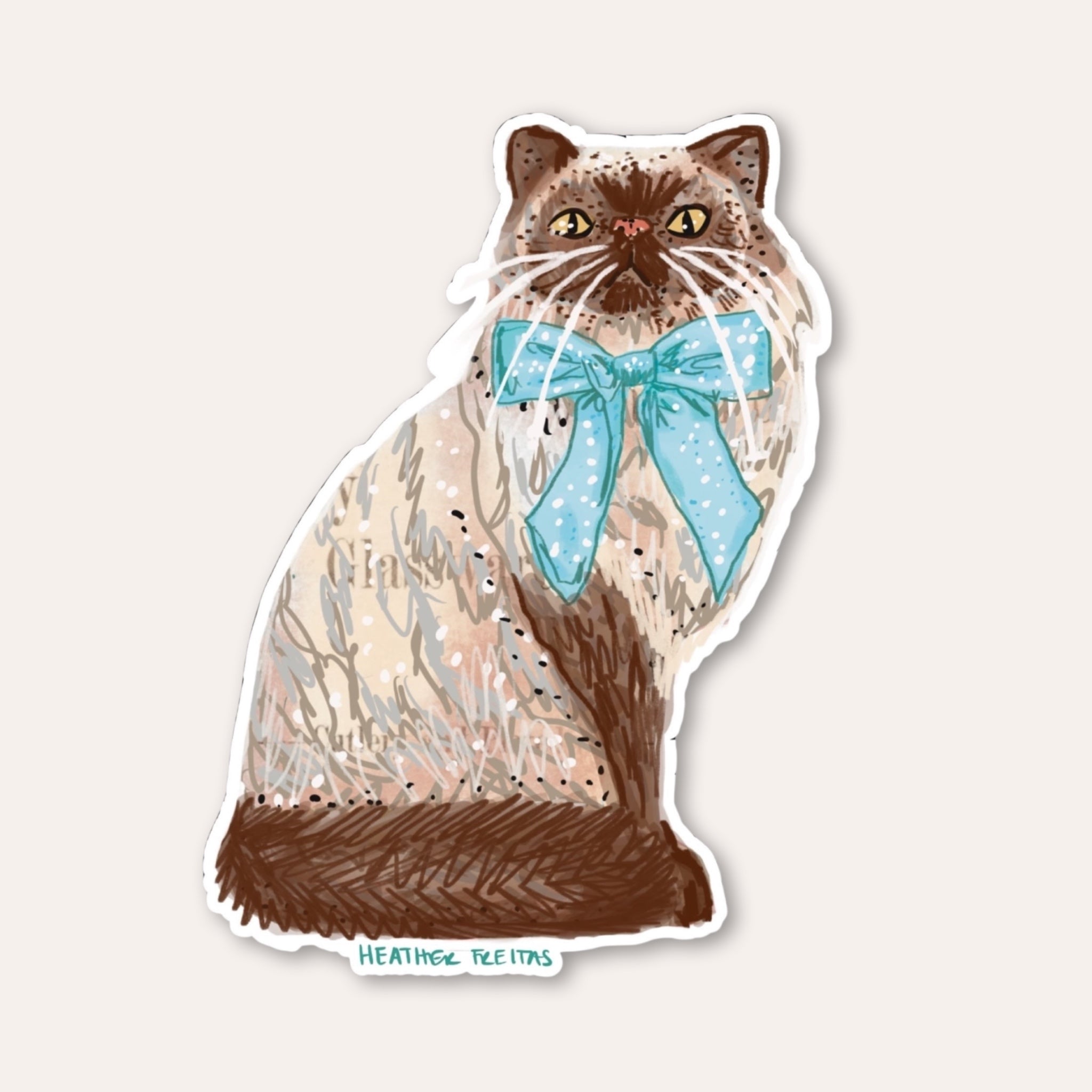 Seal Point Persain Cat Sticker