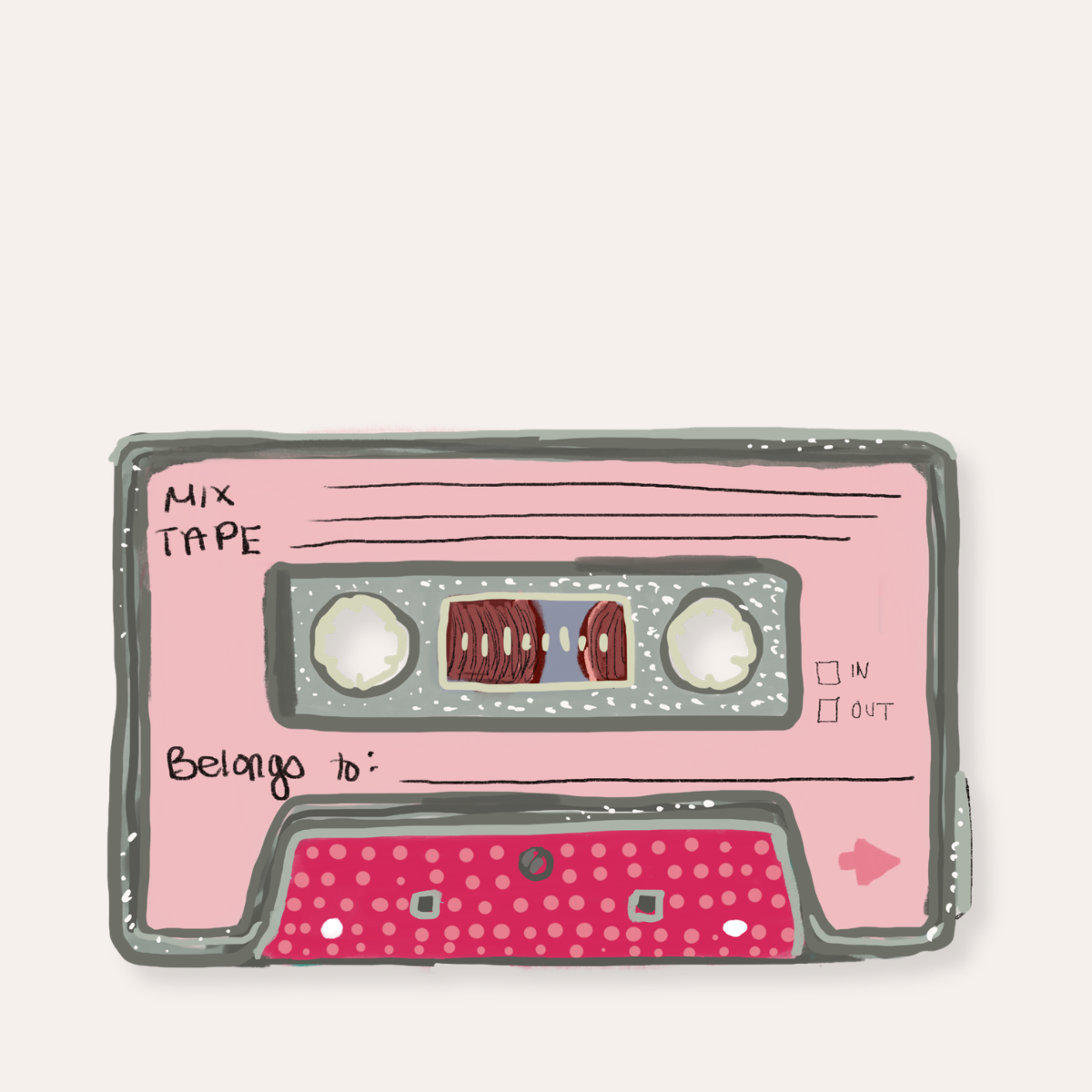 Pink Mixtape Sticker