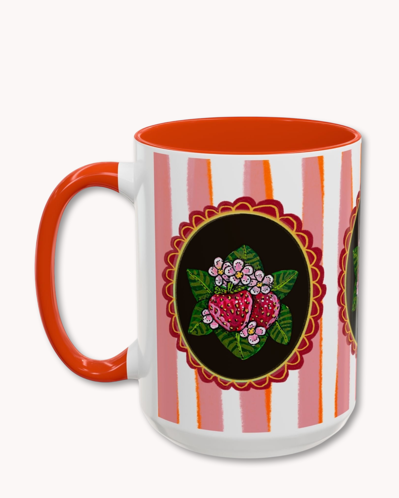 Strawberry Coffee Mug 15oz