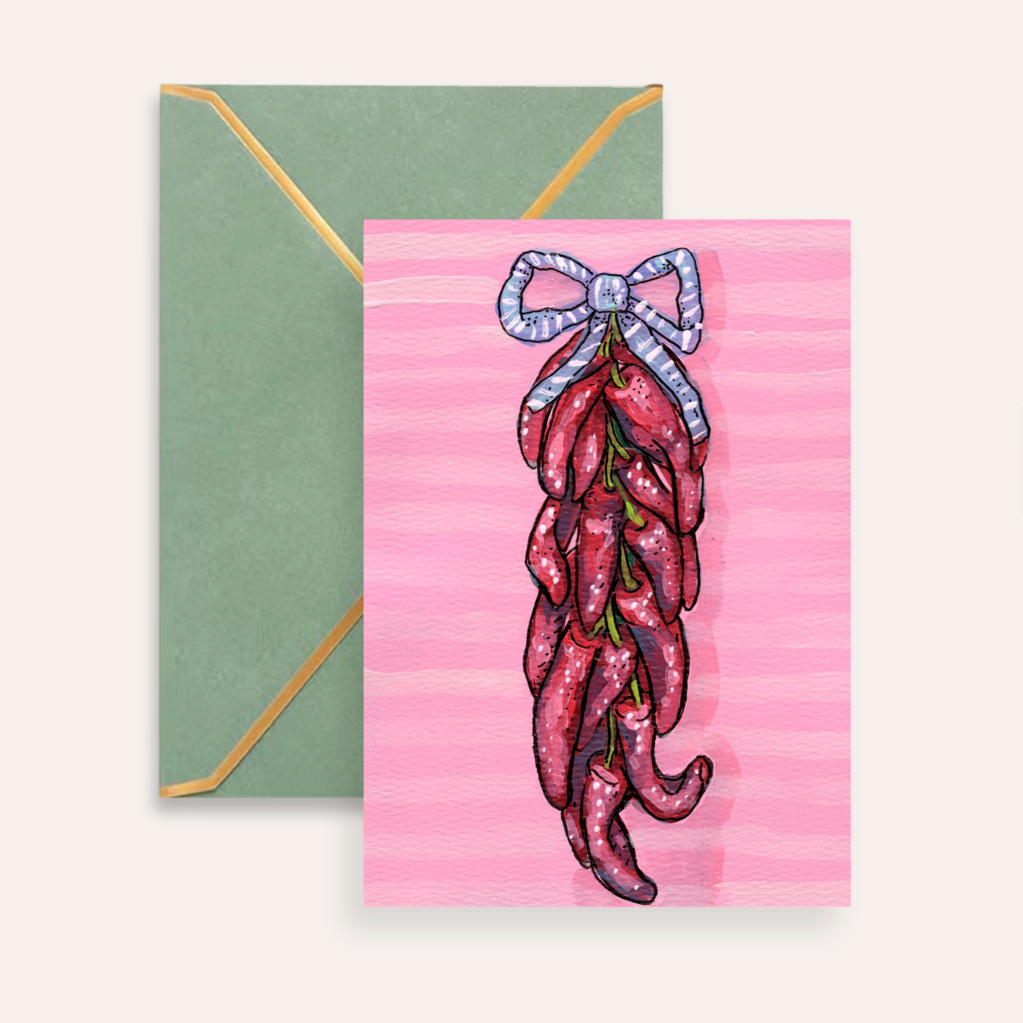 Dried Chili Fine Art Greeting Card