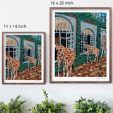Fine Dinging Giraffe Hand Signed Fine Art Print