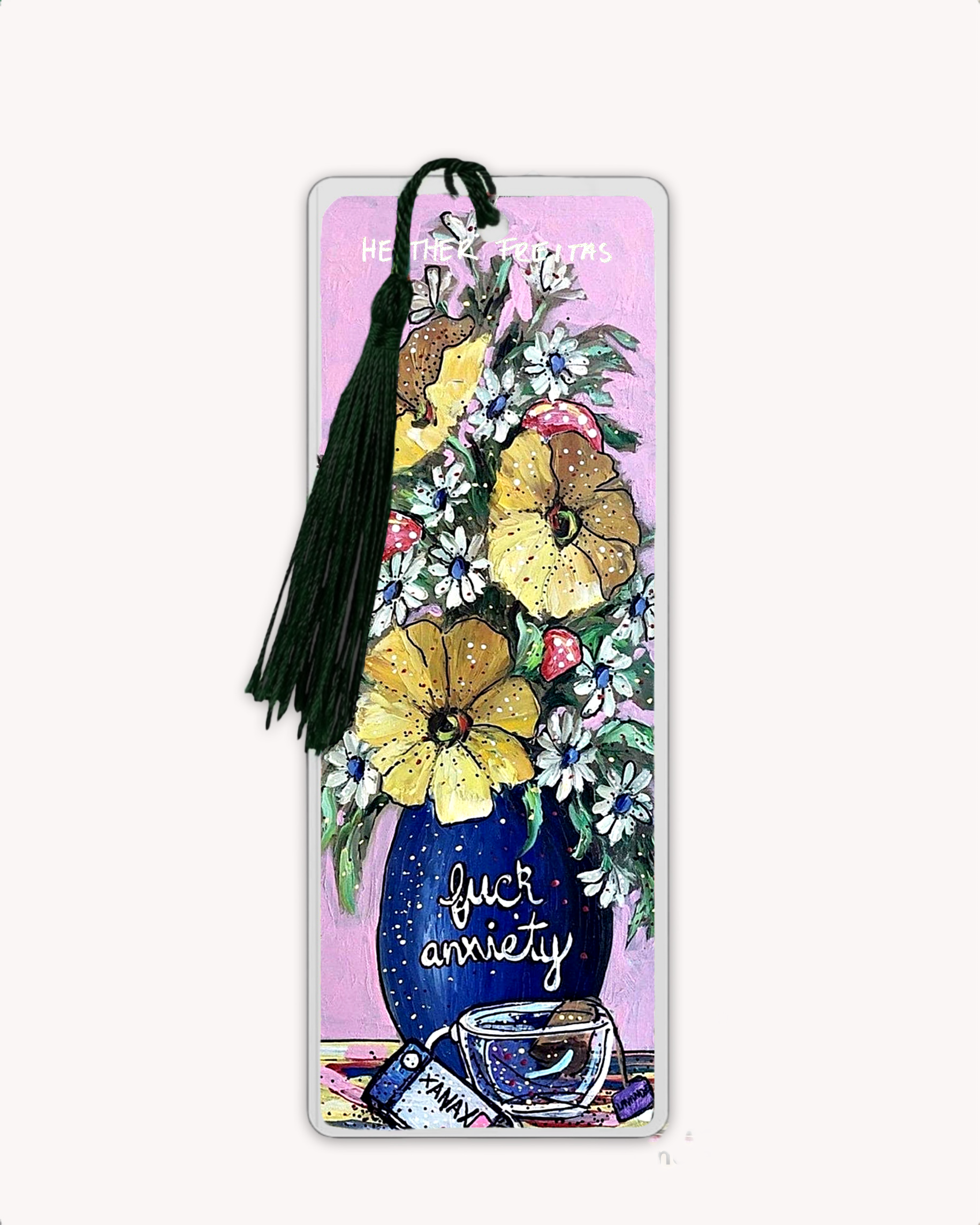 Fuck Anxiety Chakra Bookmark