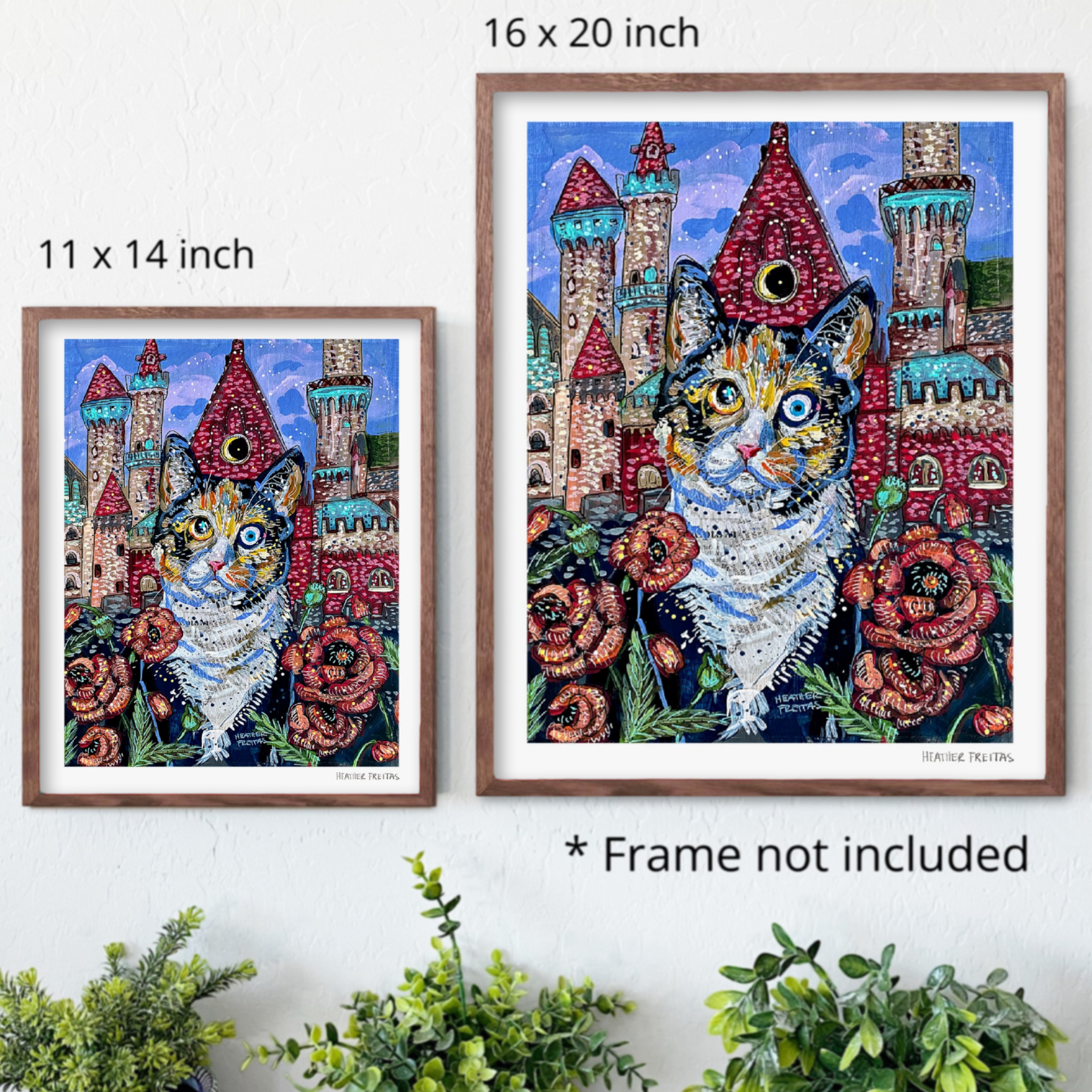 Calico Castle Cat Fine Art Print