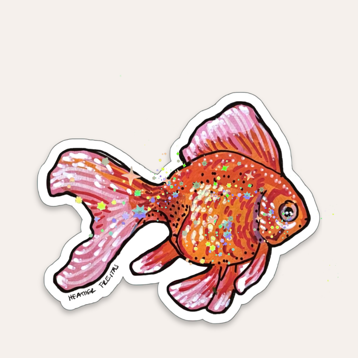 Fancy Goldfish Sticker