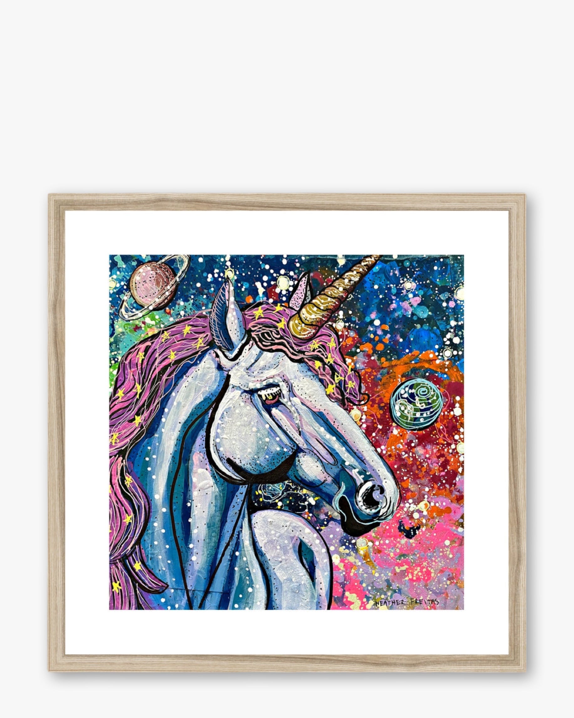 Creation Galaxy Unicorn Framed & Mounted Print
