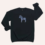 Zebra Unisex Crew Neck Sweatshirt