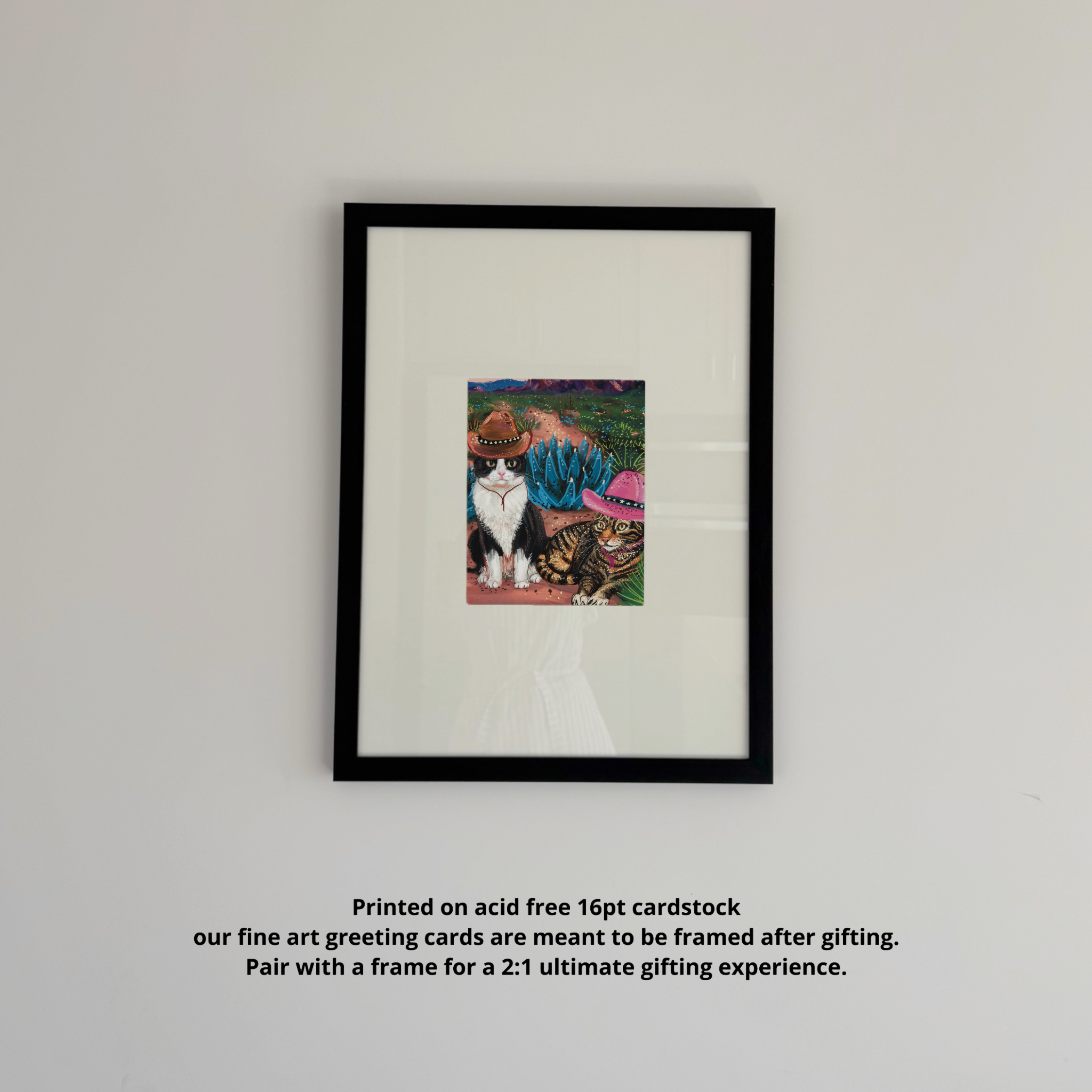 Cowboy Cats - Greeting Card / Fine Art Print