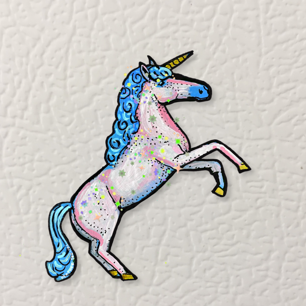 Pink Unicorn Magnet ( Die-Cut )