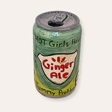 Ginger Soda Hand Painted Ceramic Bud Vase