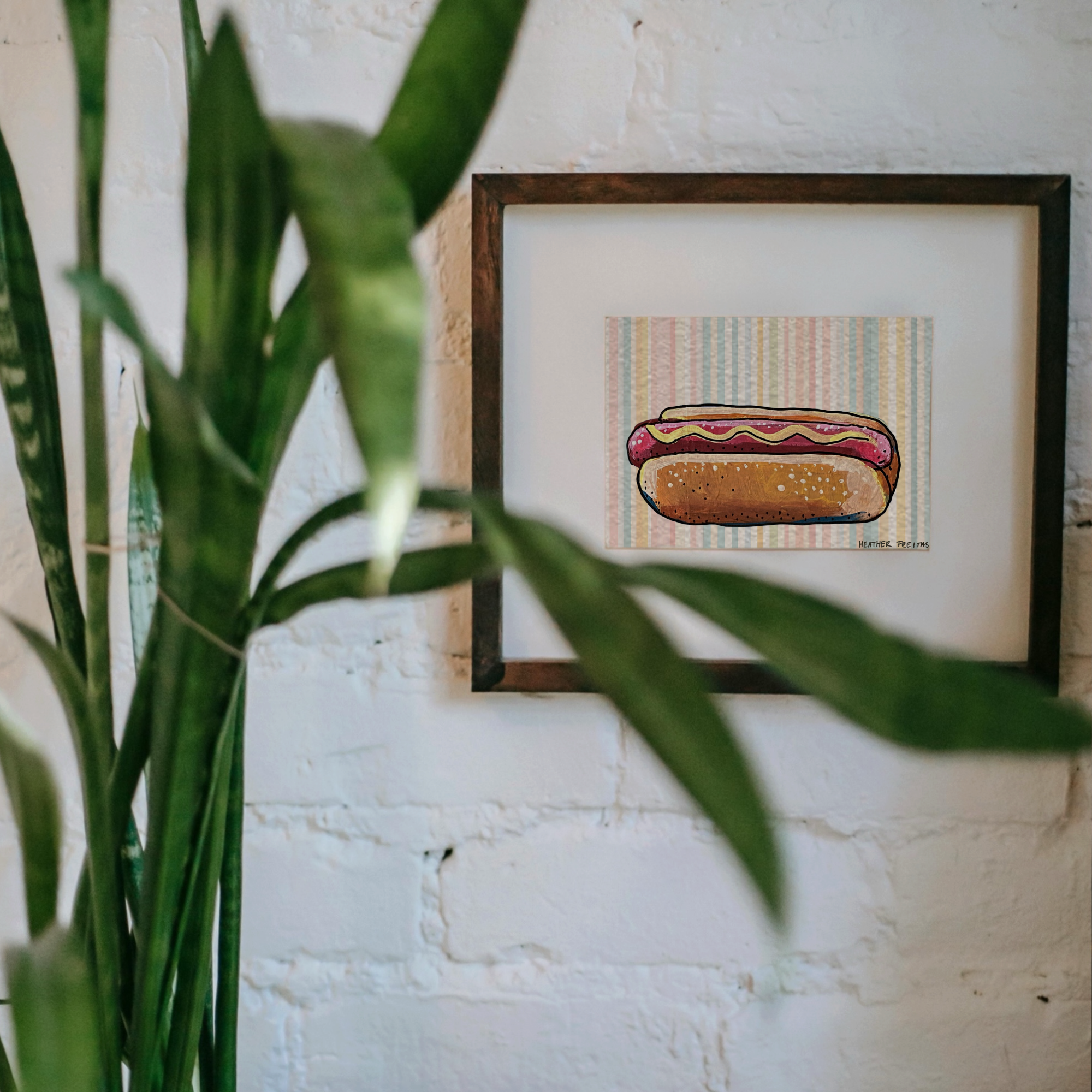 Hot Dog Mini Fine Art Print