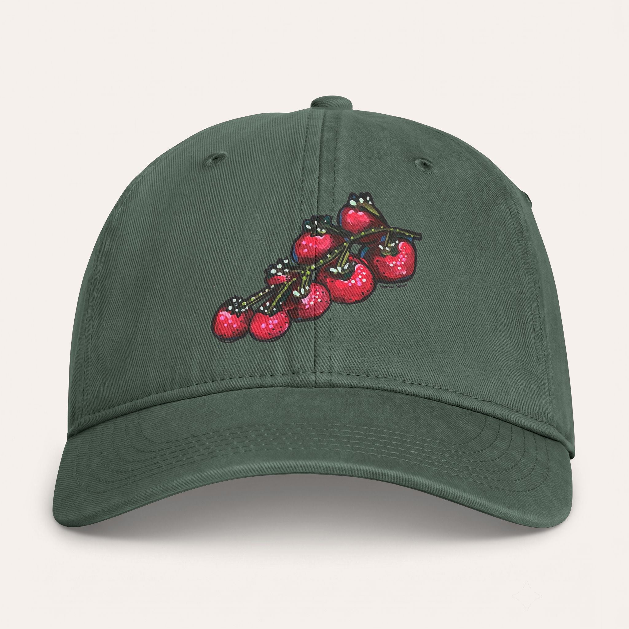 Tomato's On The Vine Washed Cotton Cap