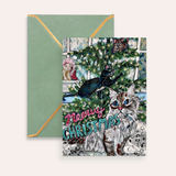 Meowy Christmas Fine Art Greeting Card
