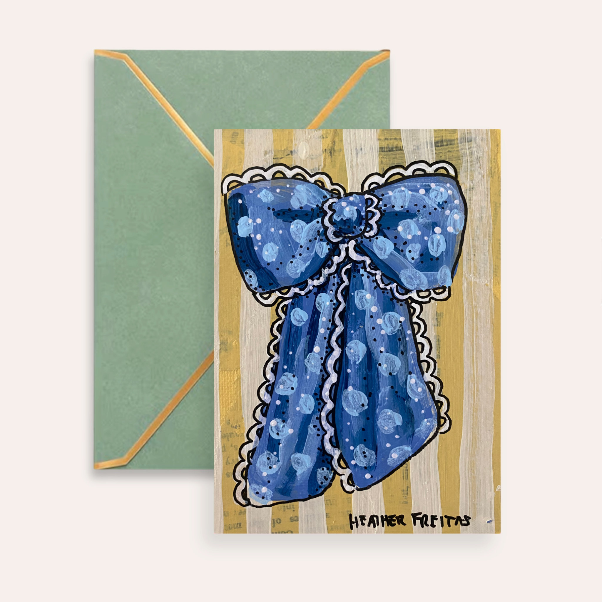Blue Ribbon Fine Art Greeting Card
