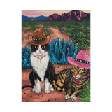 Cowboy Cats Art Print