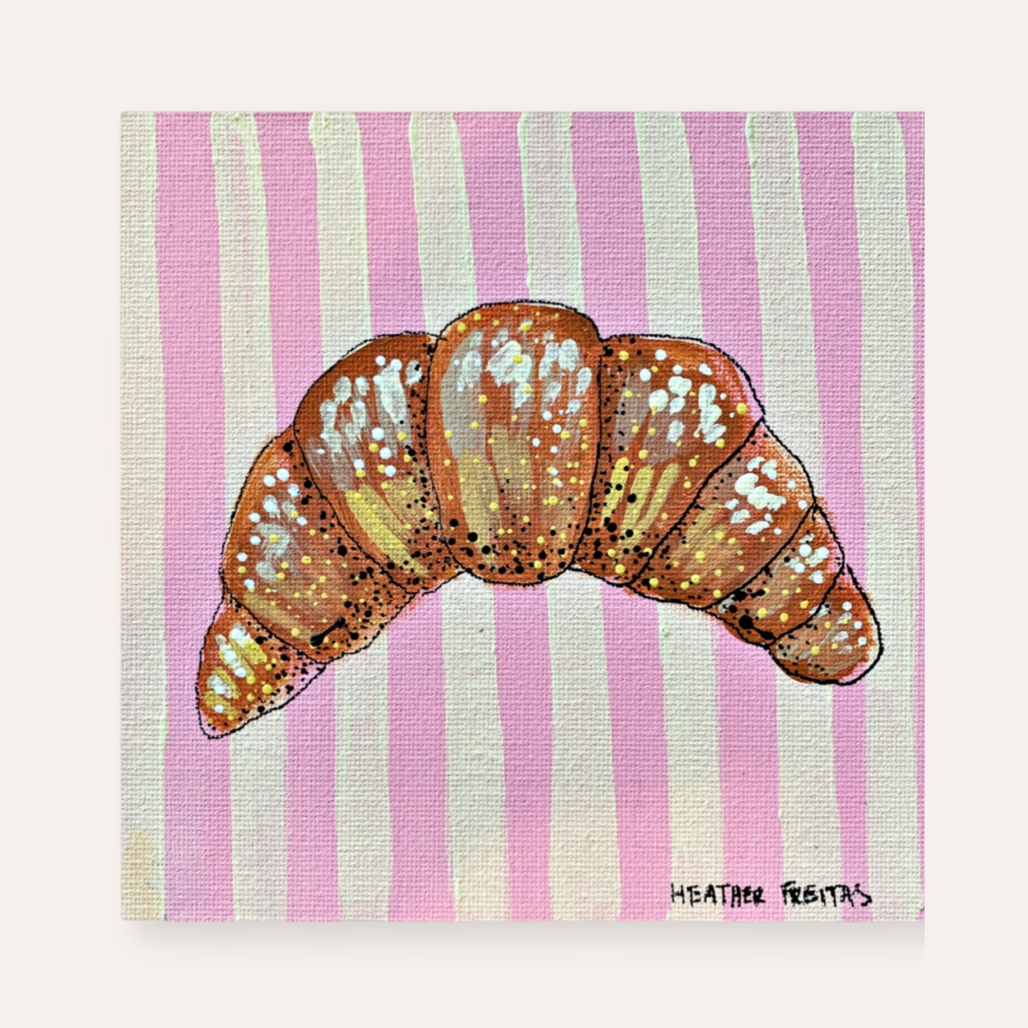 Croissant ( Original Painting )