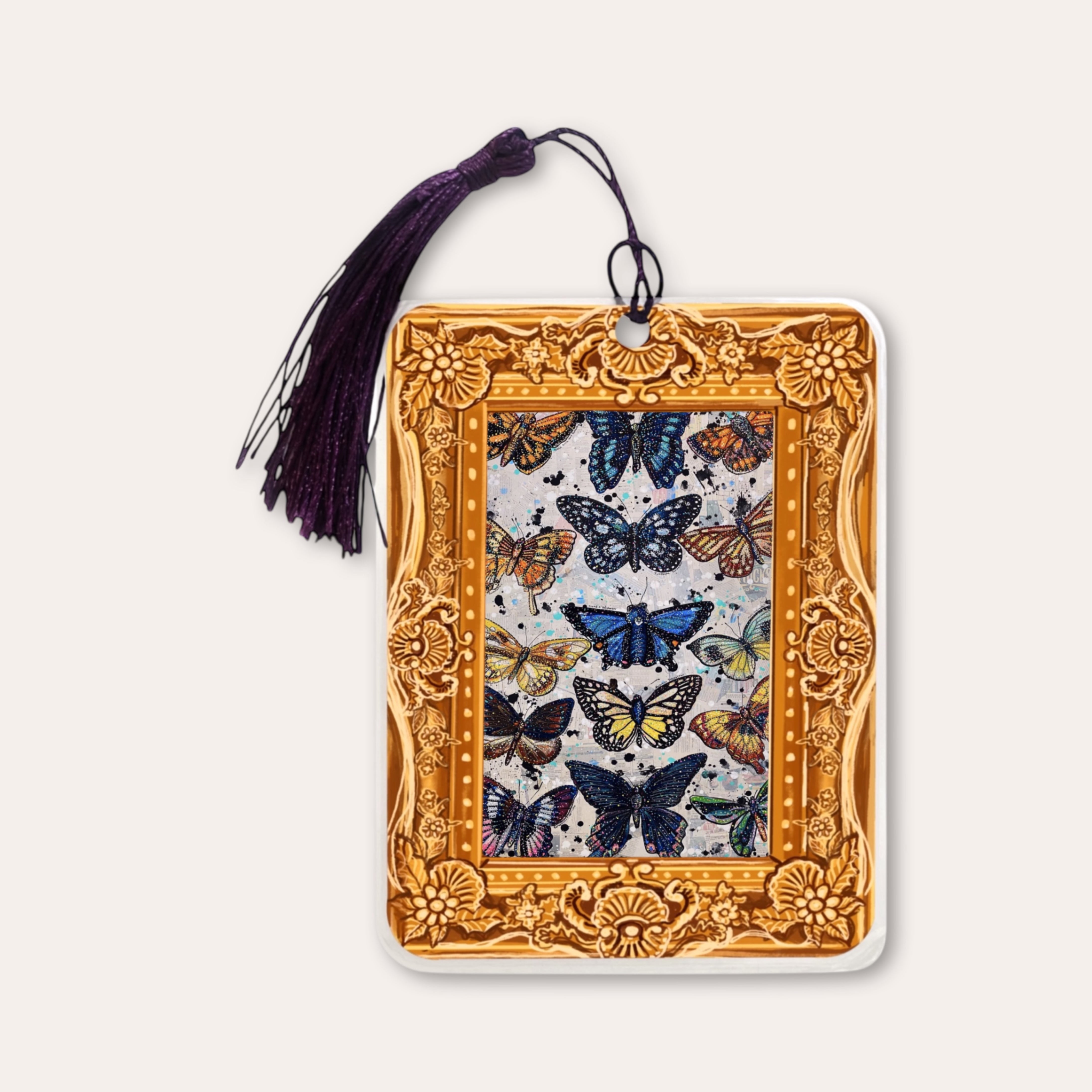 Cascades Butterflies Fine Art Painting Bookmark