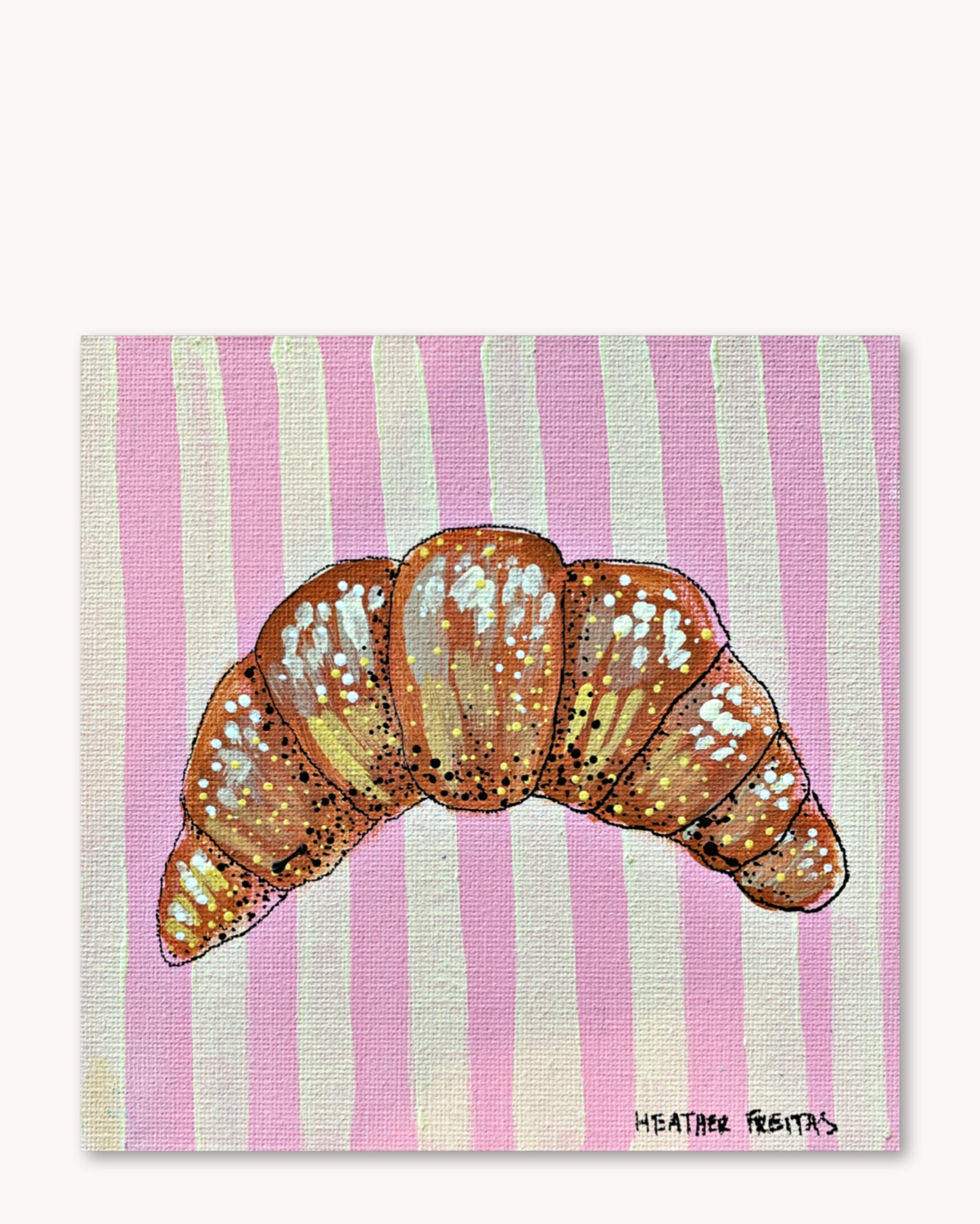 Croissant ( Original Painting )