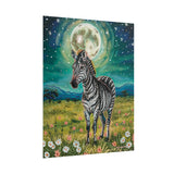 Floral Zebra Art Print