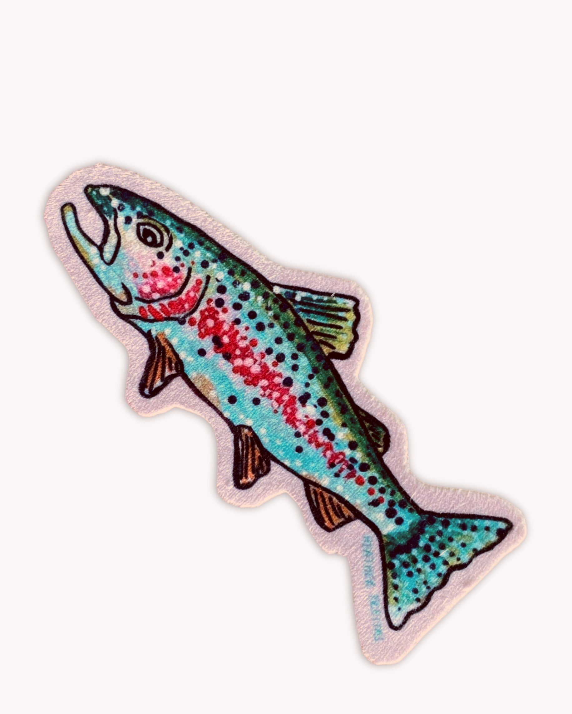 Rainbow Trout - Sew On Velveteen Patch