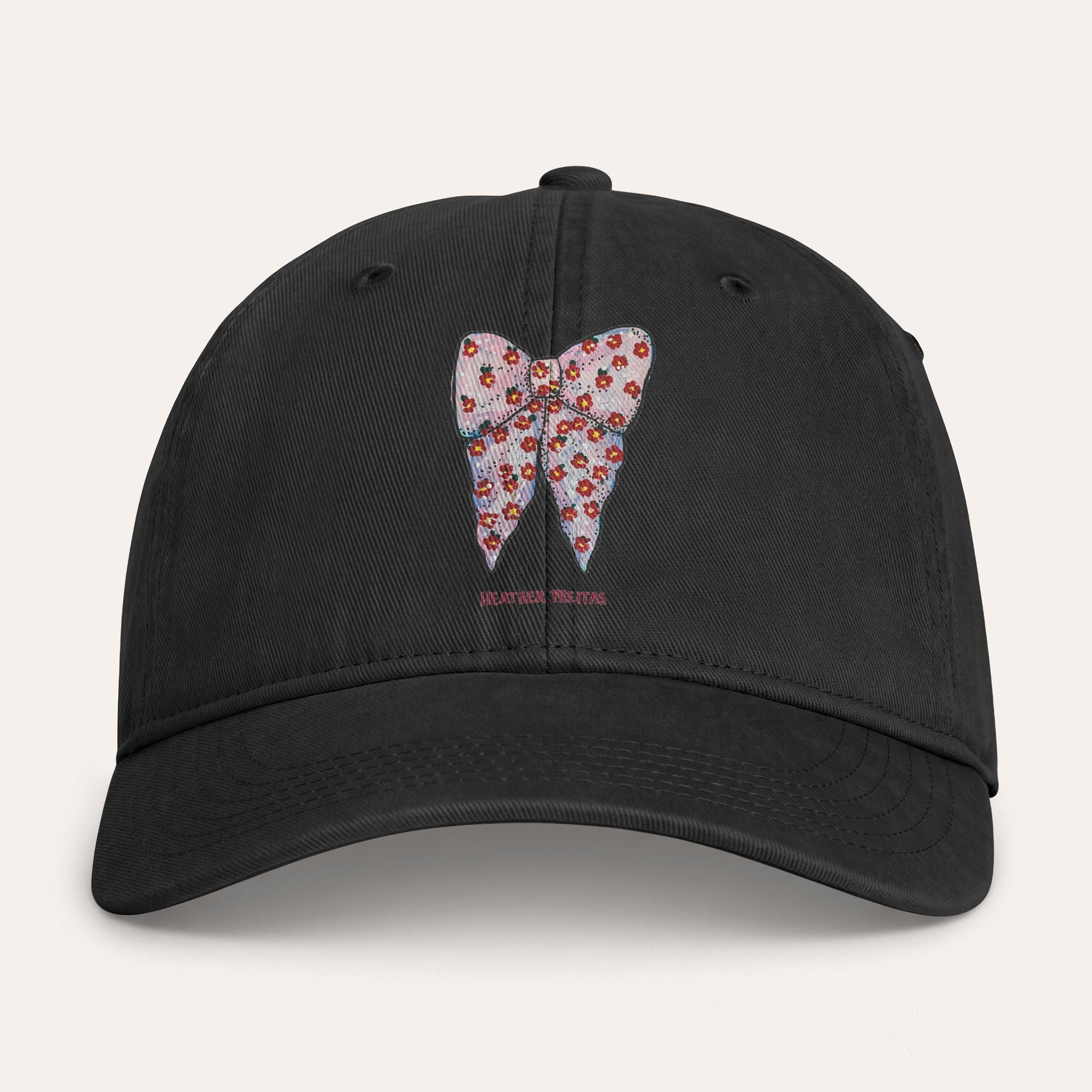 Pink Ribbon Washed Cotton Cap