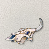 Resting Cow Skull Magnet ( Die-Cut )