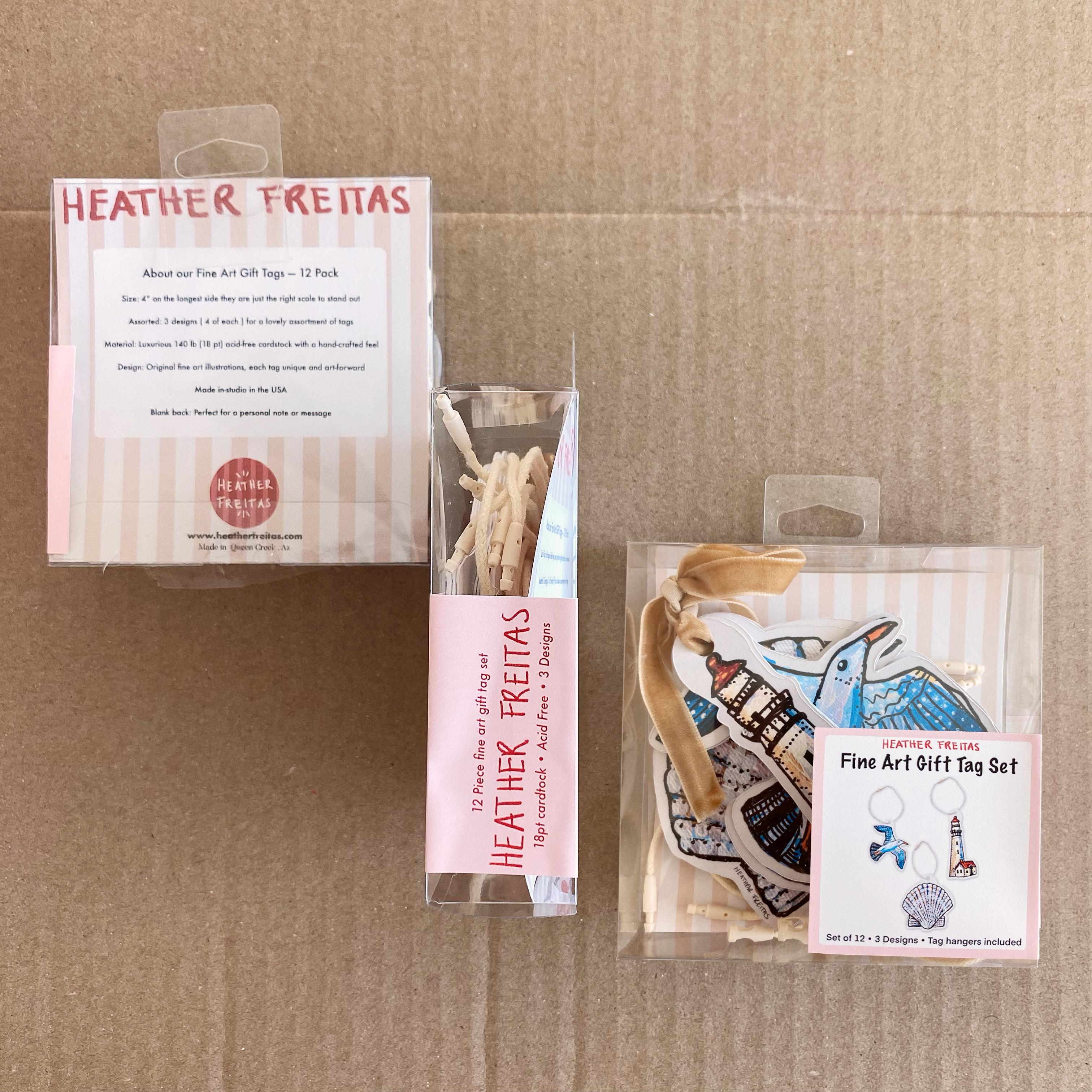 Seaside Fine Art Gift Tags ( 12 pack )