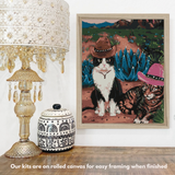 Cowboy Cats - Paint by Numbers Kit