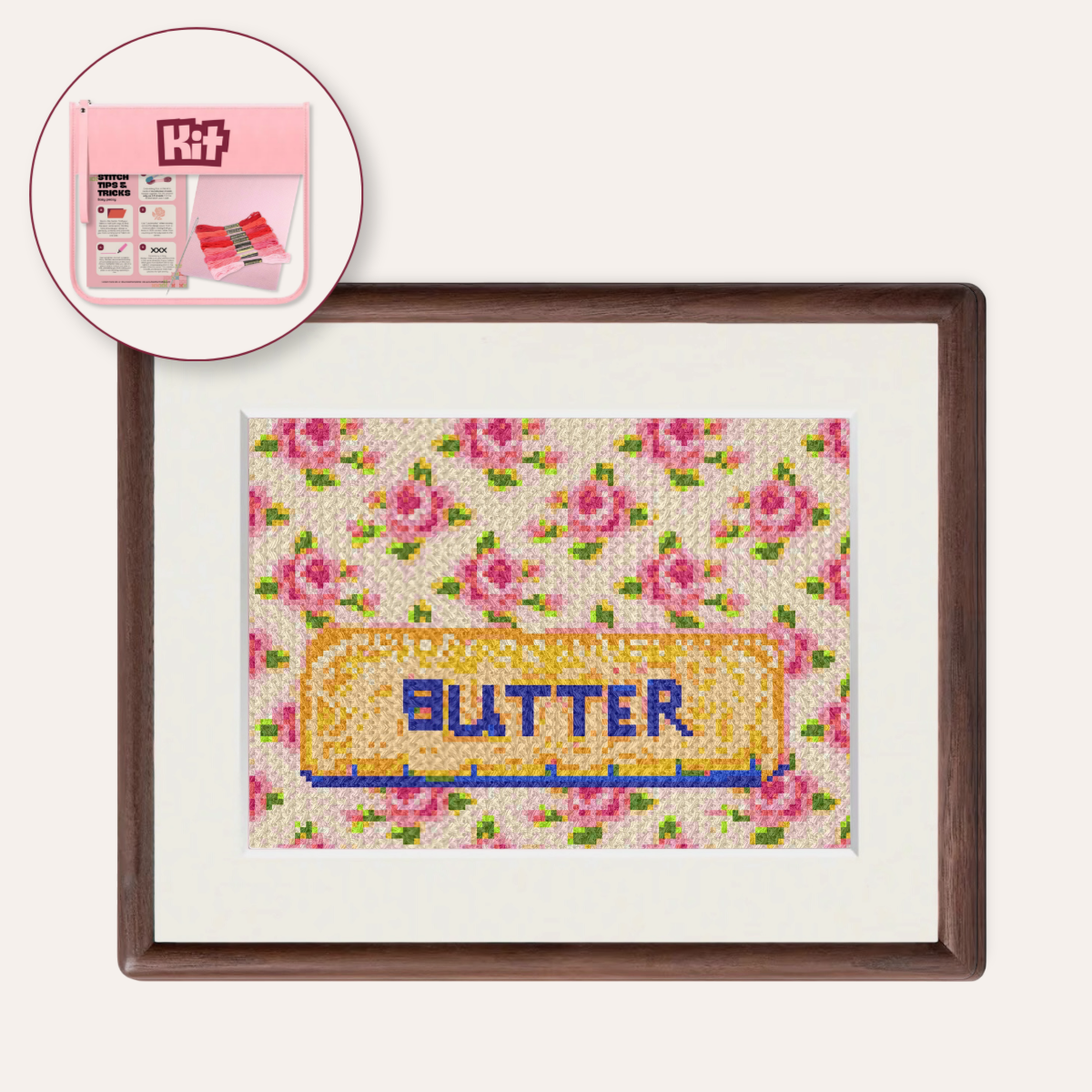 Butter Counted Cross Stitch Kit