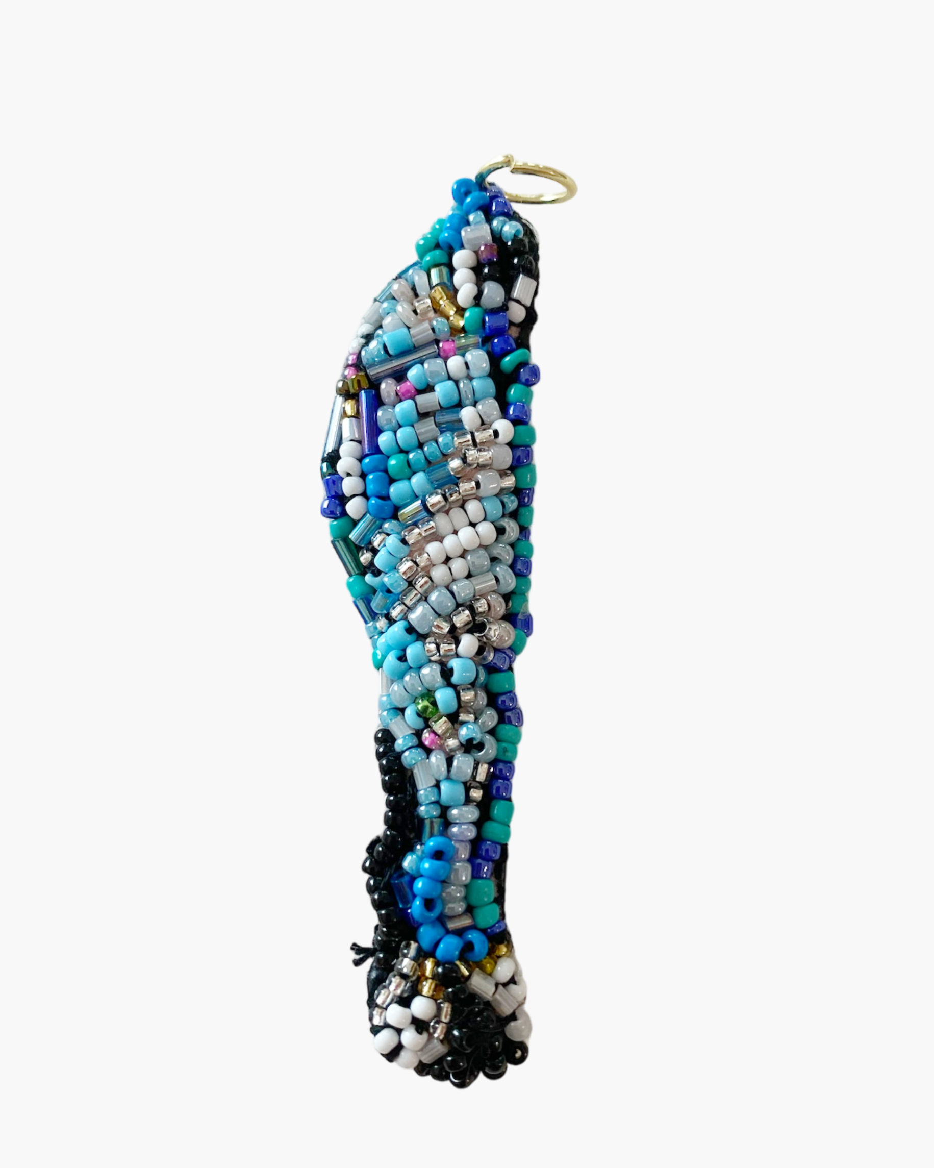 Sardine Hand Beaded Pendant