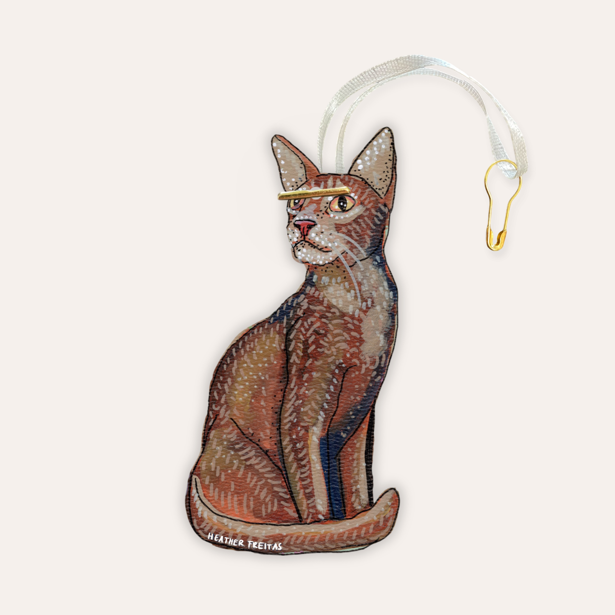 Abyssinian Cat Gift Tag
