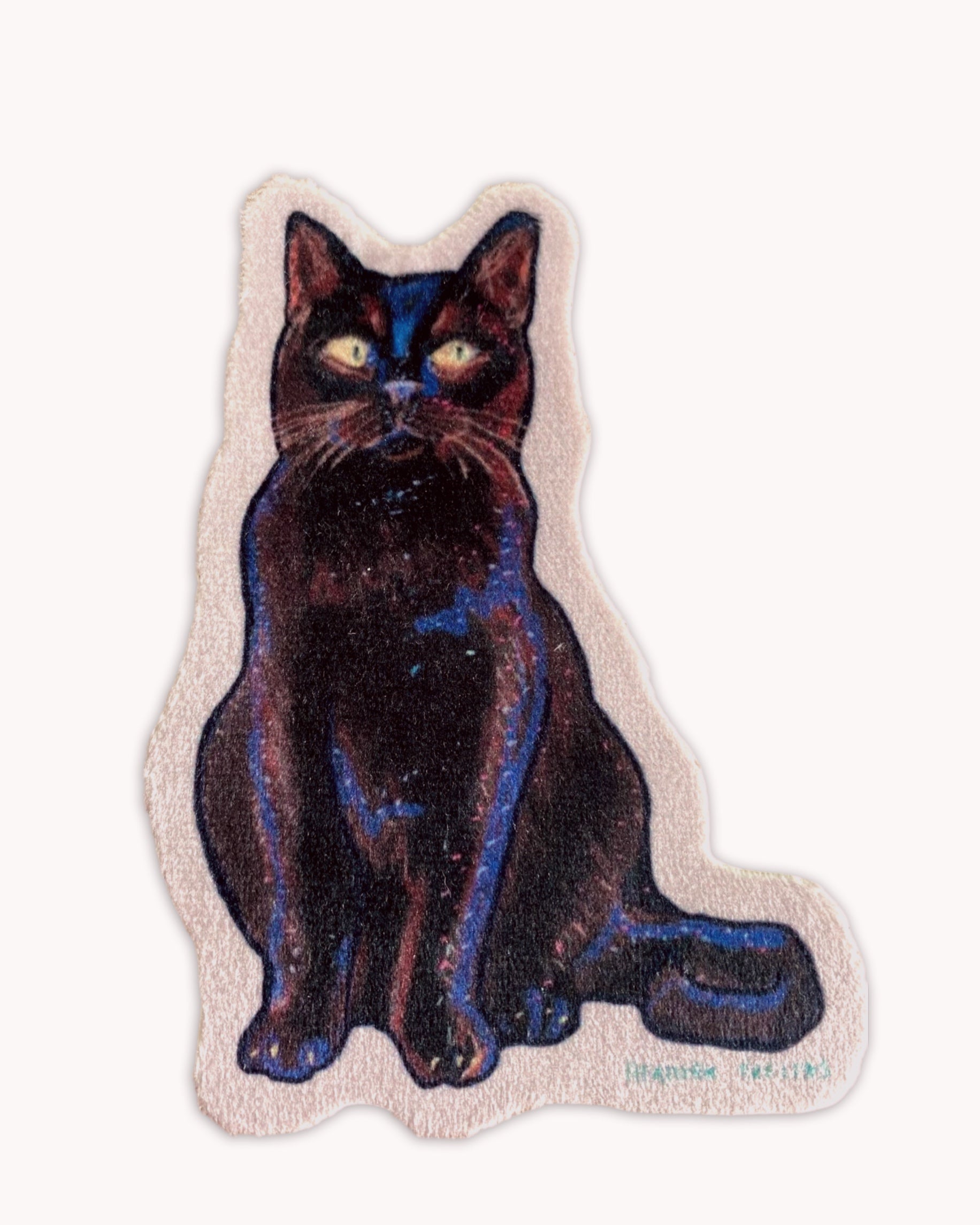 Black Kitty - Sew On Velveteen Patch