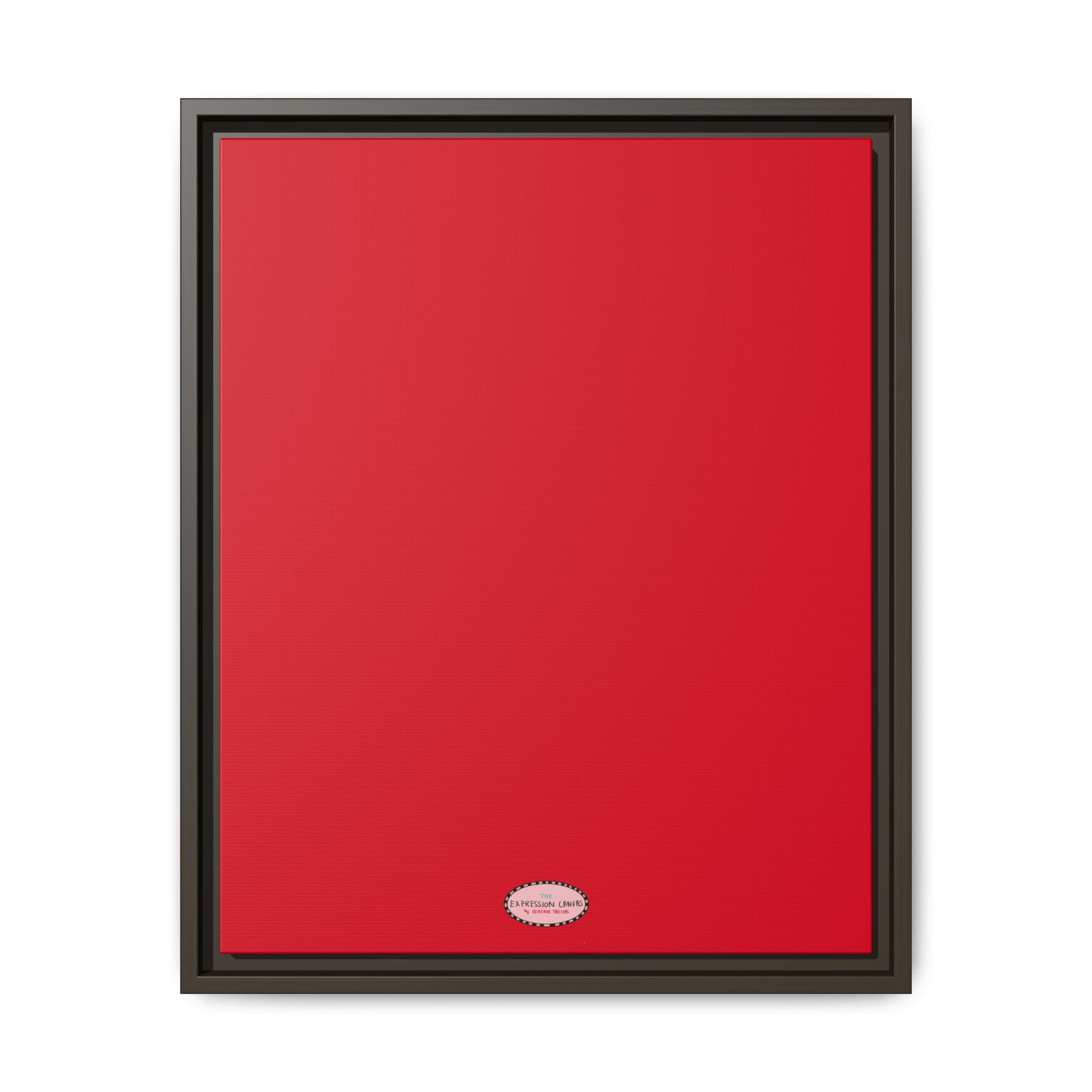 Cherry Expressions Framed Canvas Print