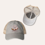 Cinnamon Roll Women's Washed Mesh-Back Cap