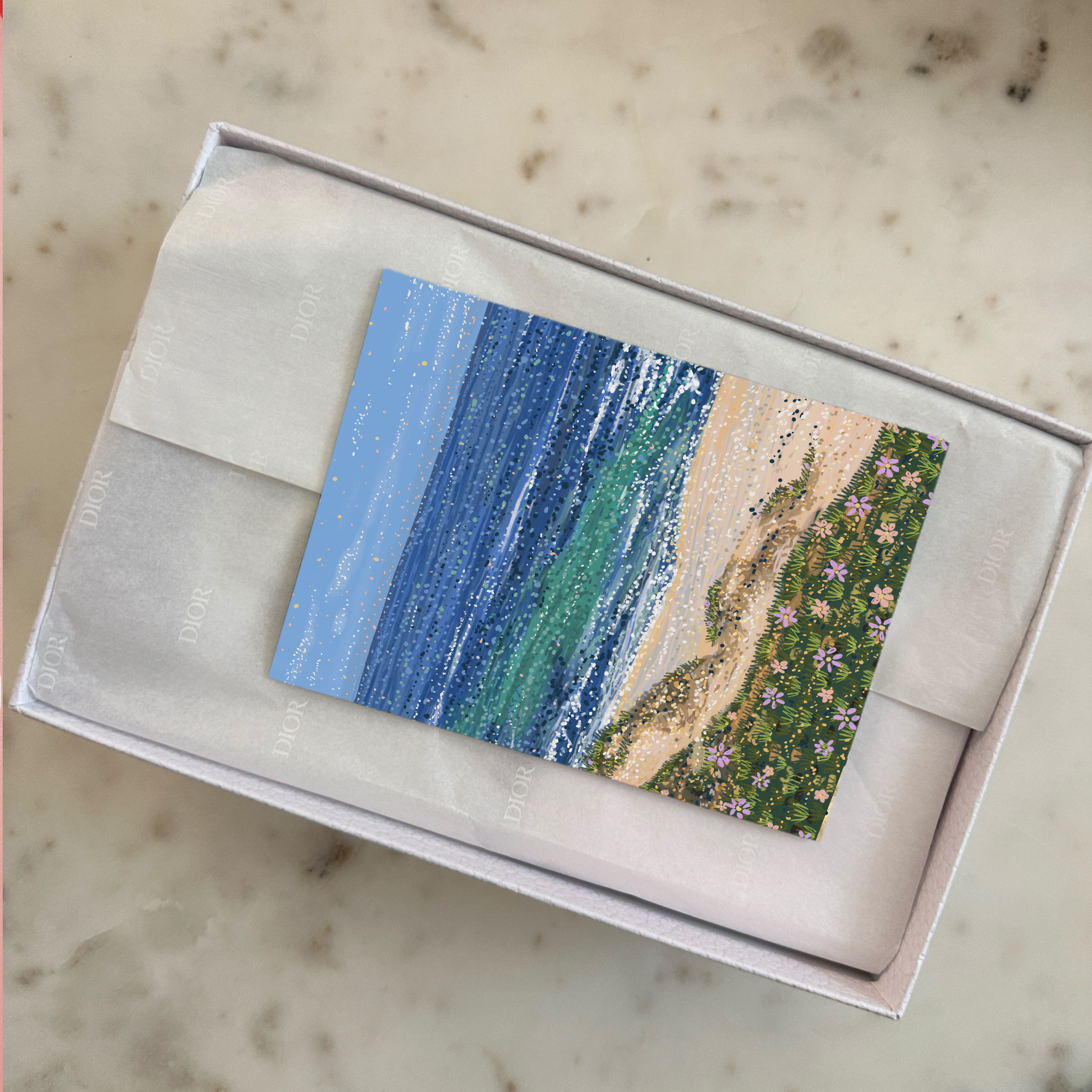 Daisy Tides Fine Art Greeting Card