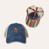 Strawberries Women's Washed Mesh-Back Cap