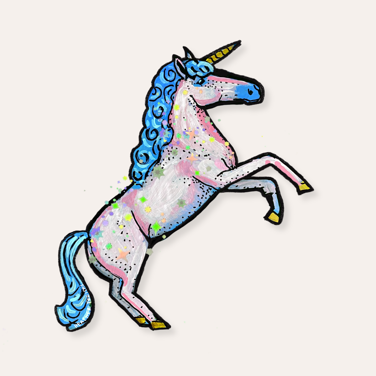 Pink Unicorn Sticker