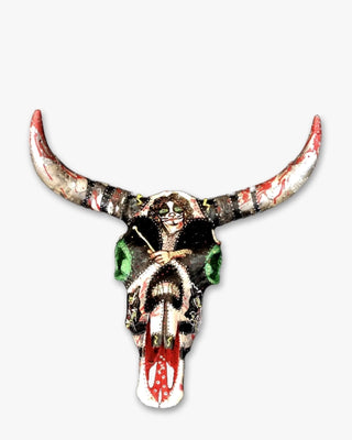 Gila River Arena X Heather Freitas For Kiss ( Hand Painted Cow Skulls )