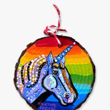 Unity The Unicorn - Hand Painted Ornament