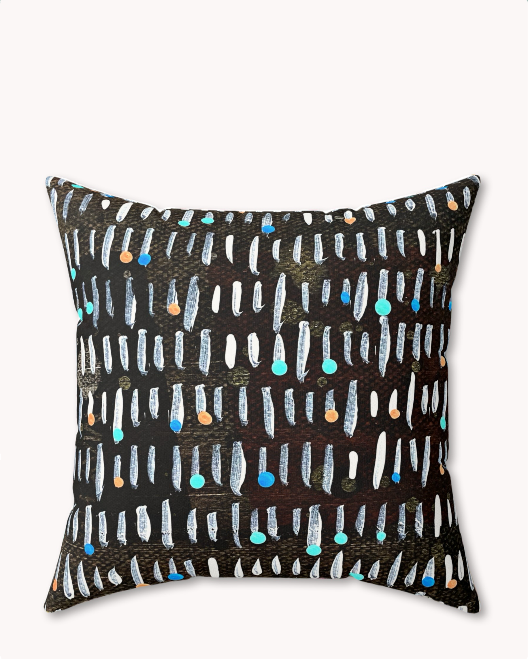 Labyrinth Decorative Faux Suede Throw Pillow