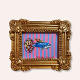 Guppy Fish Framed Mini Original Painting