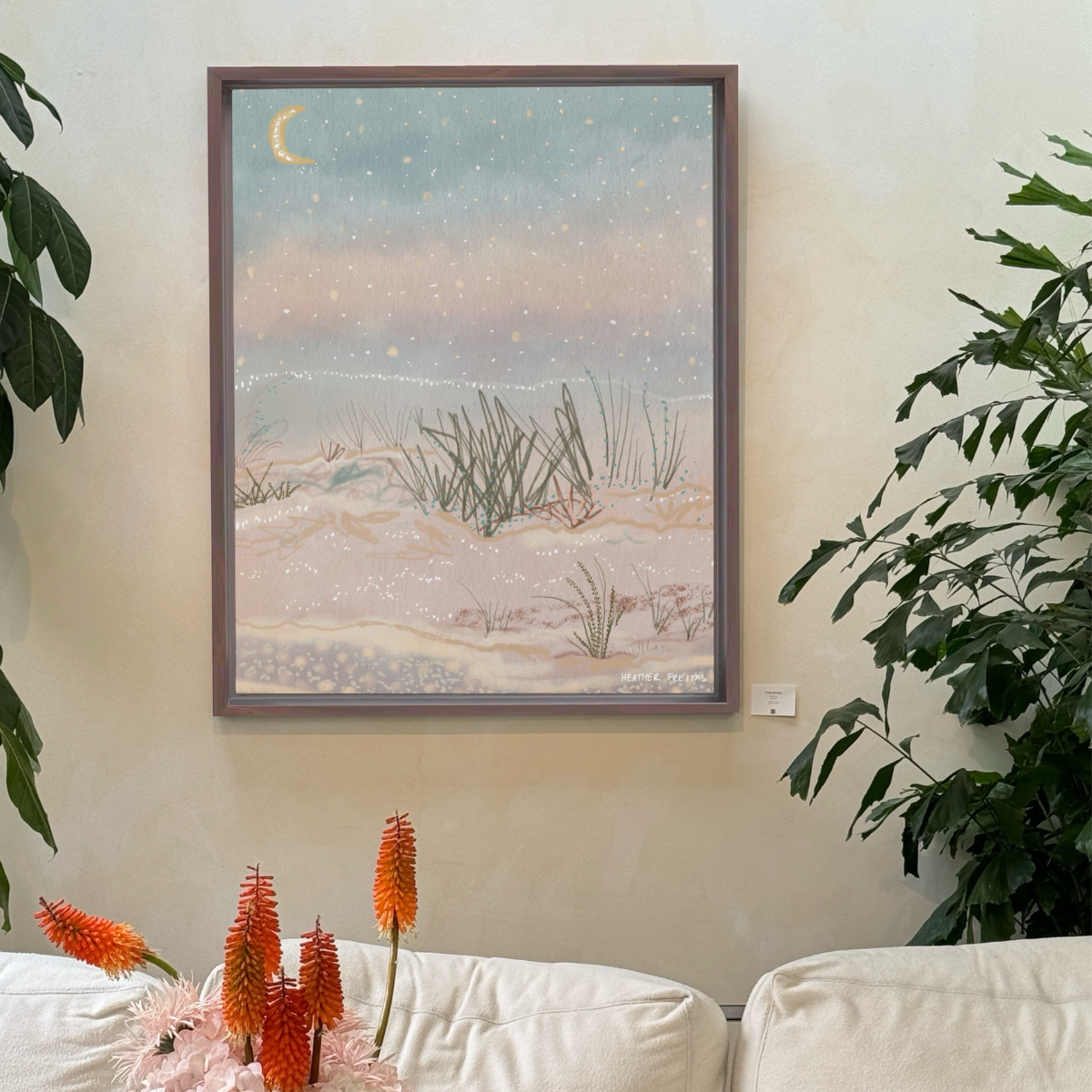 Salt Framed Fine Art Canvas Print