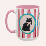 Black Persian Cat Coffee Mug 15oz