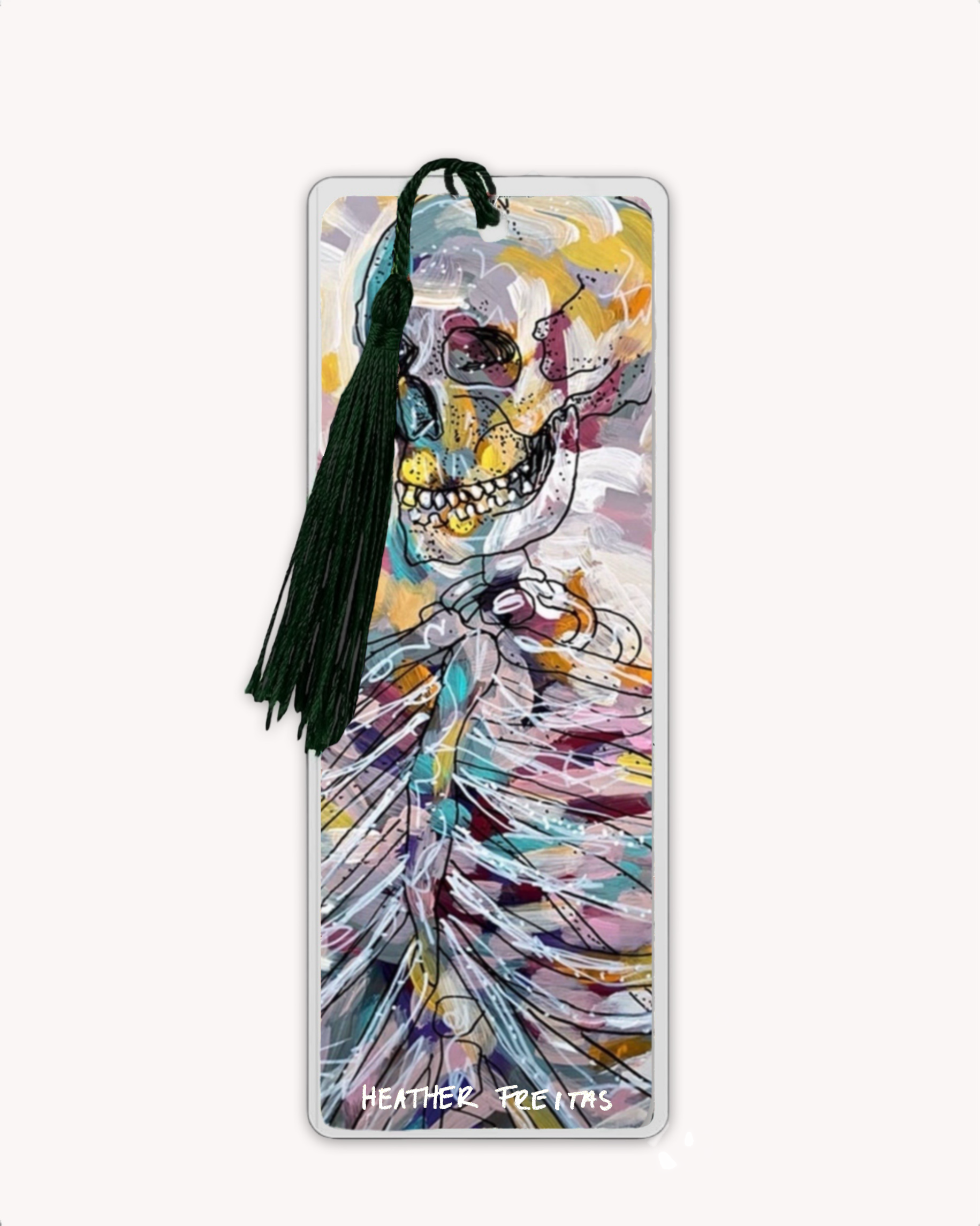 Pastel Skeleton Bookmark