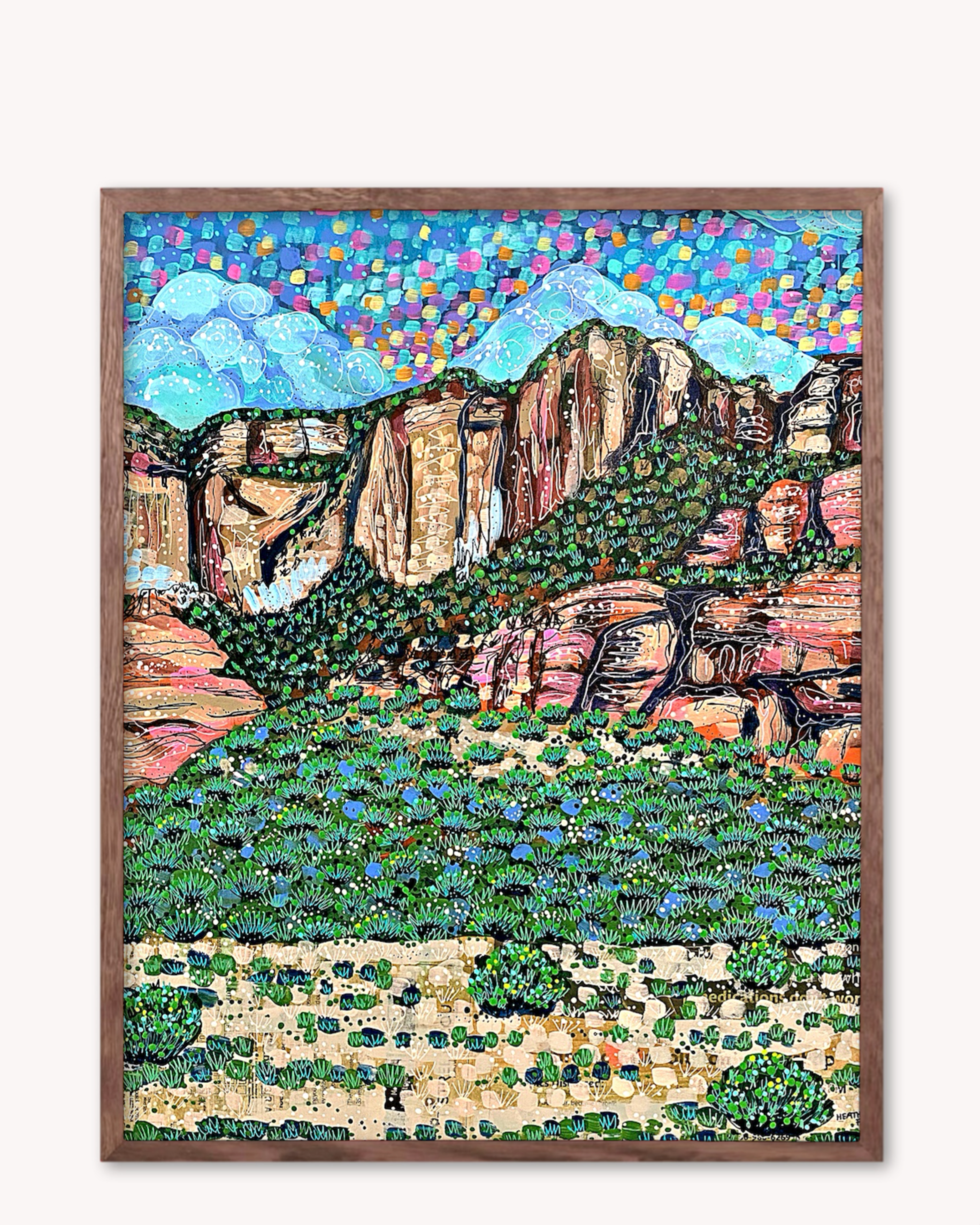 Evergreen Sandstone Print